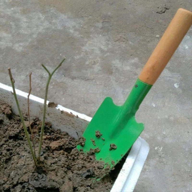 Деревянная ручка усиленная садовая лопата Рассыпчатая посадка почвы простота использования