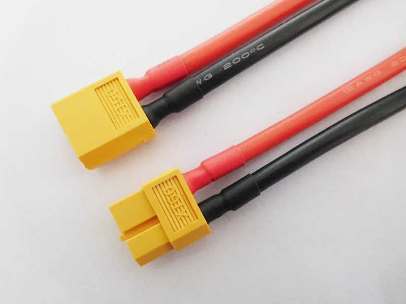 

2pcs XT60 Connector Male & Female 10CM XT-60 Battery Connector Plug with Silicone 12 AWG Wire