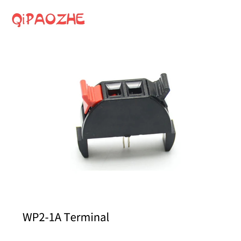 

5Pcs Spring Clip Speaker Terminal Board 2 Ports Binding Post Connector Socket