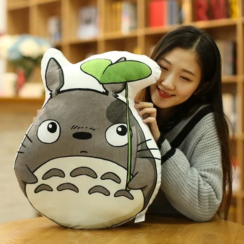 

1pc 50cm Japan Anime Totoro Plush Pillows Stuffed Soft Cartoon Animal Toys Dolls for Kids Baby Cute Brirthday Gift Doll Cushion