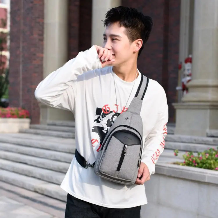 للجنسين مكافحة سرقة الذكور USB حقيبة صدر للرجال الرجال المخفية حقائب كتف متنقلة عارضة الرجعية Crossbody حقيبة قماش دراجة نارية حقائب بحمالات