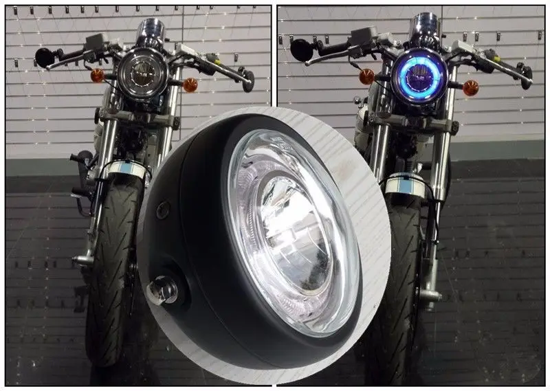 

Headlight LED For CUSTOM METRIC BOBBER CHOPPER CAFE RACER