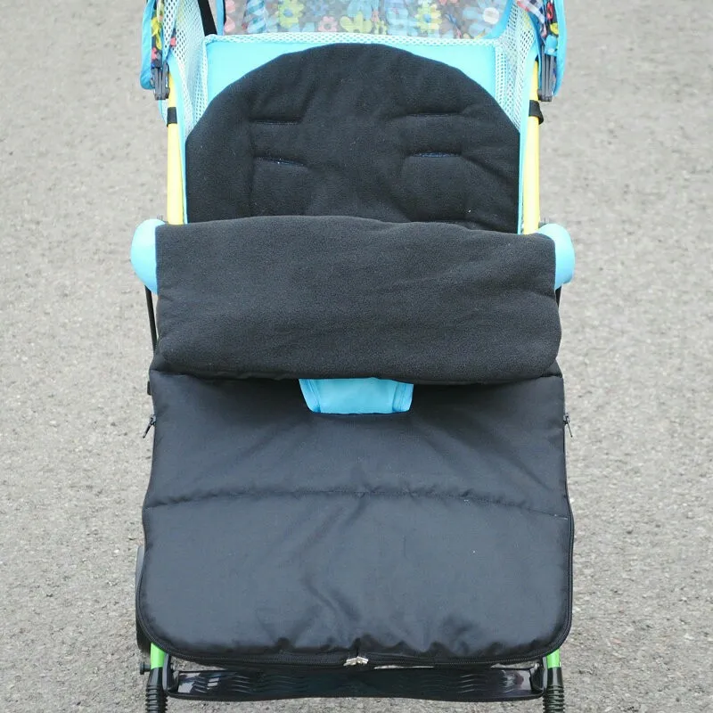 1 шт./лот, универсальная зимняя детская коляска, теплый спальный мешок, толстый ветрозащитный чехол для детской коляски, спальный мешок