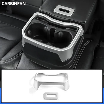 

Car Accessories Interior Moulding Rear Armrest Box Cup Holder Decoration Cover 2Pcs/Set For Jeep Wrangler JL 2018