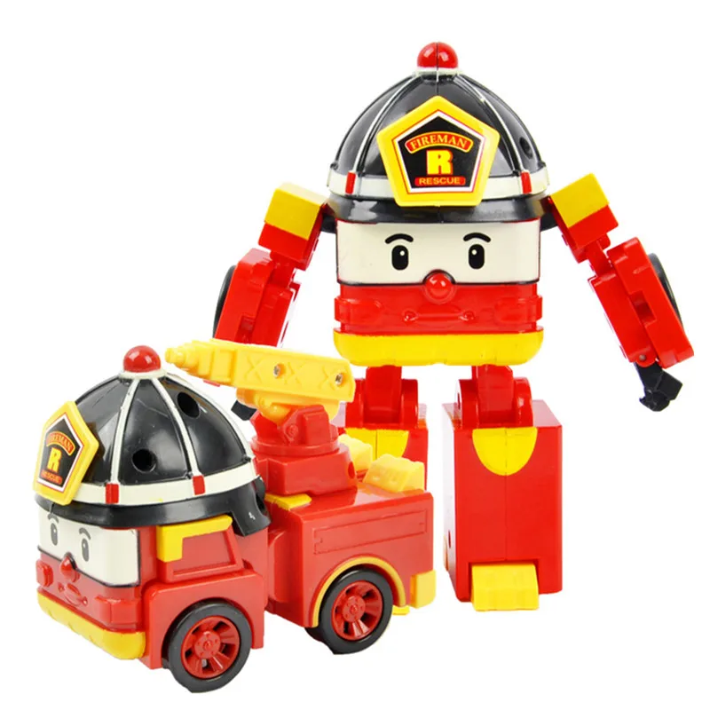 6 шт./лот Robocar Poli Корея аниме Acion фигурка робота автомобиль трансформация игрушки