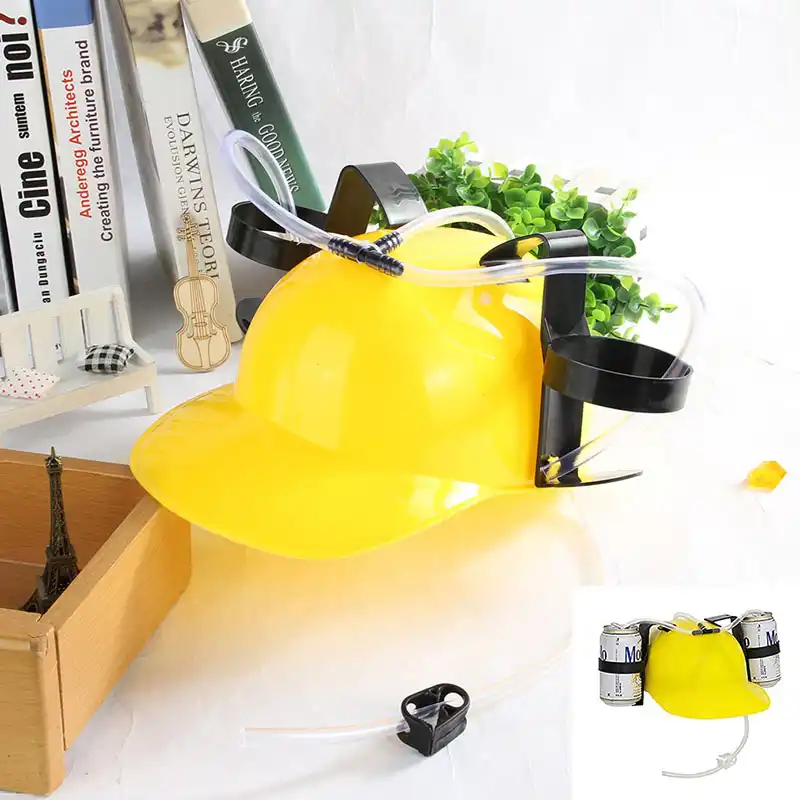 Beverage Helmet Lazy Handfree Drinking Straws Drinking Beer Cola Coke Soda Miner Hat Holder Cap Cool Unique Birthday Party Props Party Hats Aliexpress - roblox soda drinking hat