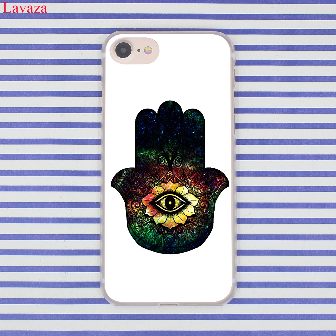 Lavaza Hamsa ручной амулет психоделический жесткий чехол для телефона iPhone XR XS X 11 Pro Max 10