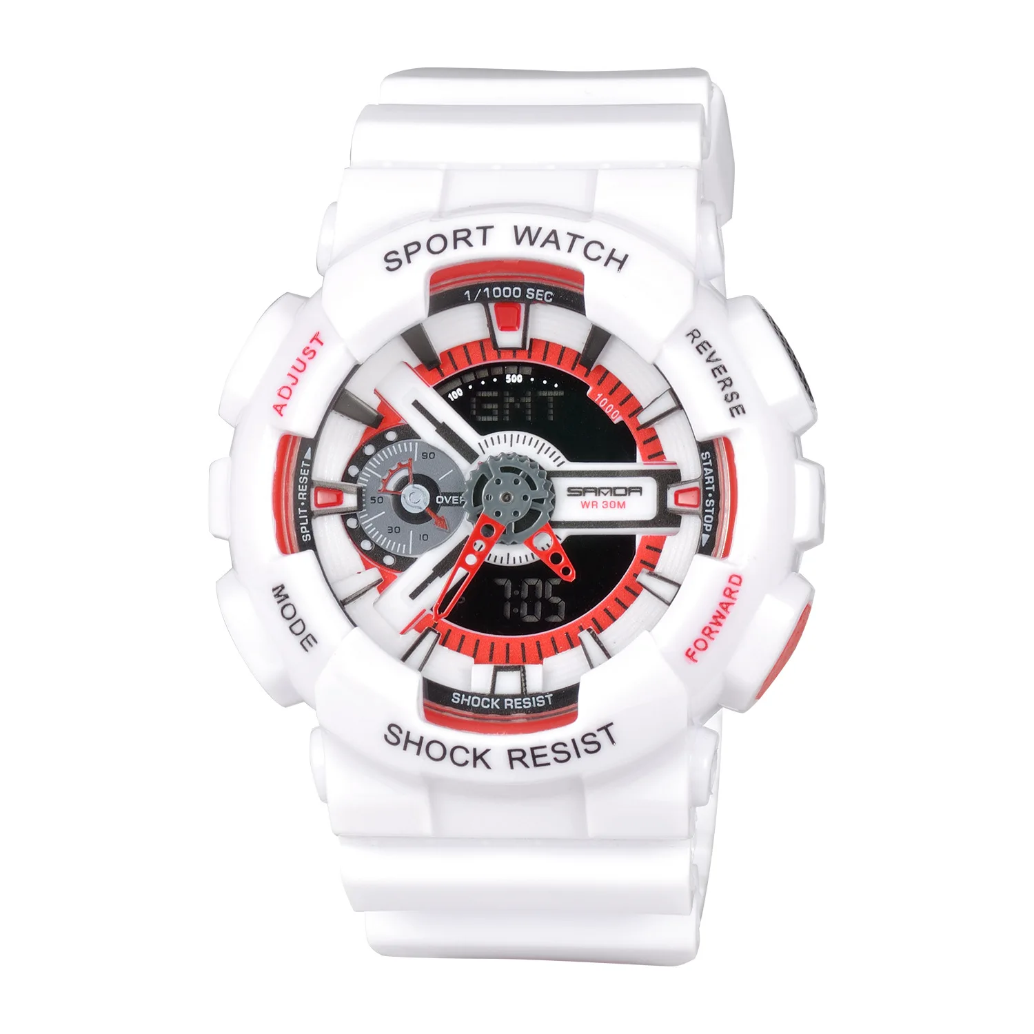 SANDA Luxury Brand Waterproof Watches Sport Outdoor Analog Digital Dual Time LED Watch Gift For Men