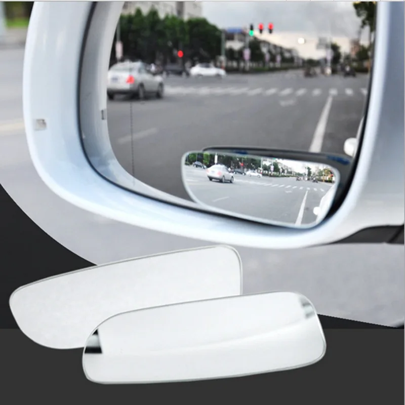 

2Pcs Car Blind Spot Mirror 360 Degree Adjustable Wide Angle Convex Rear View Mirror Car Parking Rearview Mirror round long