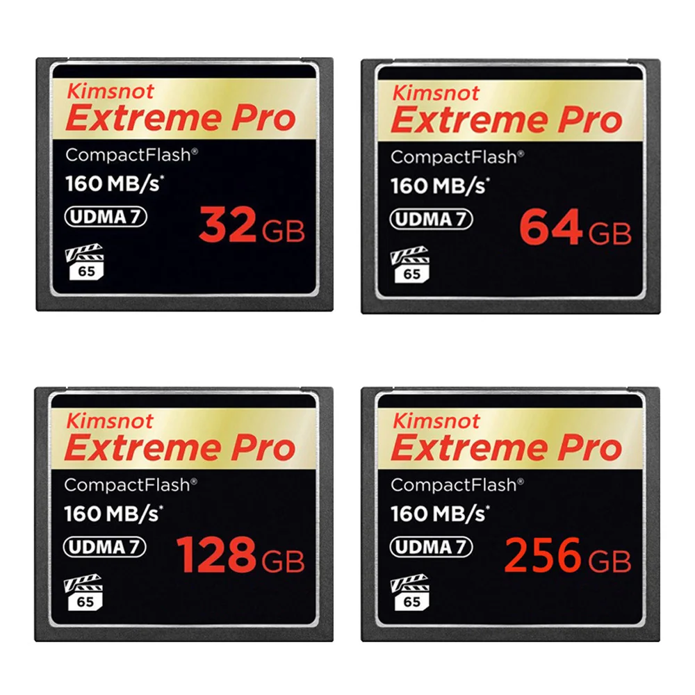 Kimsnot 160 флэш-карта памяти 128 Гб 64 ГБ 32 256 компактная Compact 1067x UDMA 7 для DSLR-камеры |