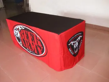 

6FT Table Cover Table Cloth Table Skirt with Printing Wedding Party Event Product Show and Promotion Table Cloths Covers Skirts