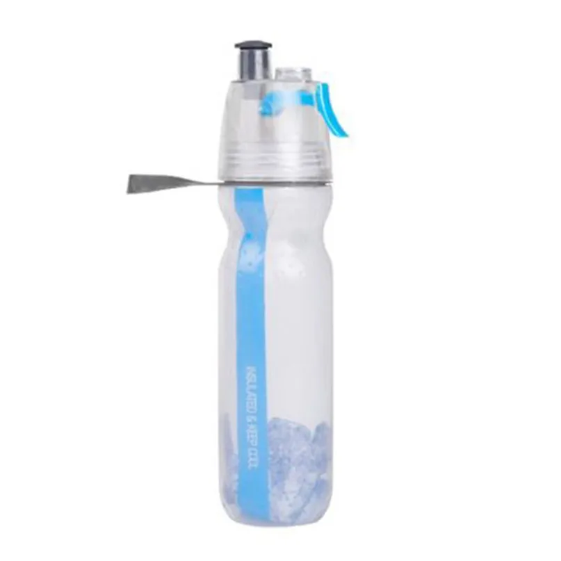 500 мл спрей спортивные бутылки с водой активный отдых Велосипедный спорт кемпинг бутылка для напитков на свежем воздухе, путешествия, спорт чайник велосипедный походный чайник# 2A23FN - Цвет: Blue