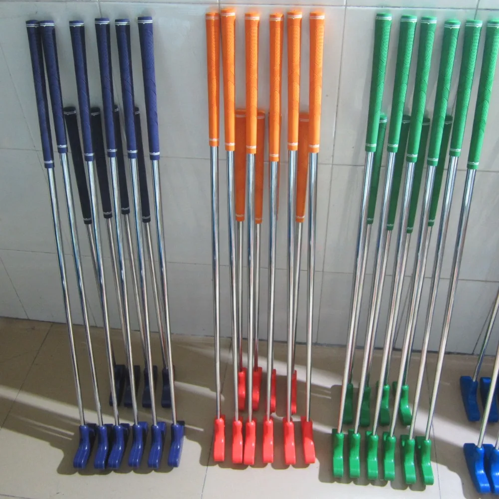 10 قطع لكل لوط جودة عالية الصلب رمح قبضة المطاط الملونة رئيس أطفال ميني غولف مضرب 10 قطع لكل لوط جودة عالية الصلب رمح قبضة المطاط الملونة رئيس أطفال ميني غولف مضرب
