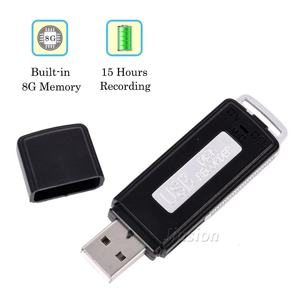 

New 8GB Rechargeable Digital USB Voice Recorder WAV Audio Pen Support U Disk hot sales