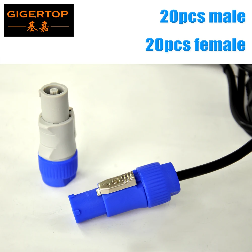 

Freeshipping 20XLOT Stage Light 3pin Blue/Gray Power Cable Plug Audio Connector 10A LED Display = Switzerland NEUTRIK NAC3FCA