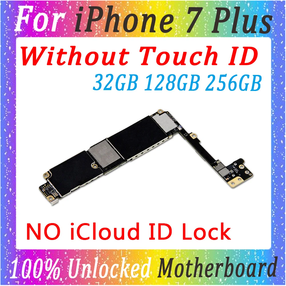 100% оригинальная разблокированная материнская плата для iPhone 7 Plus 5 дюйма без