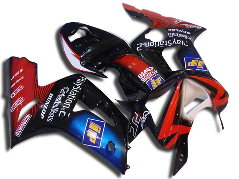 

Motorcycle Fairing kit for KAWASAKI Ninja ZX6R 03 04 ZX6R 636 2003 2004 TOP Red gloss black ABS Fairings set +7 gifts SQ65