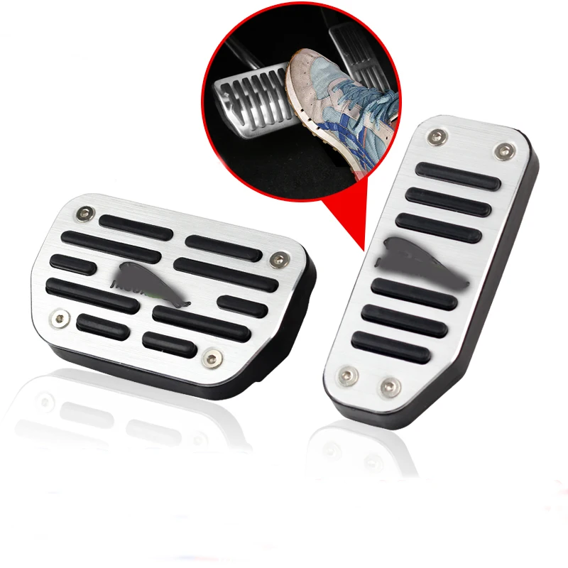 

Stainless Steel Car Accessory for Jaguar XEL XFL F-PACE F PACE E-PACE E PACE 2015 2016-2018 Gas Brake Foot Rest Pedal Pads