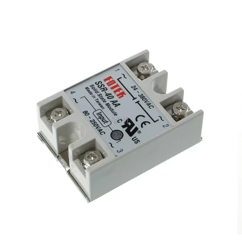 

Solid State Relay Module SSR-40AA 40A 250V 80-250V DC Input 24-380VAC Output
