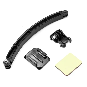 

Quick-Release Surface Buckle Curved Adhesive Mount Extension Arm Helmet Kits for GoPro3 4 5 6 7 3+ SJ4000/5000 Cam Accessoies