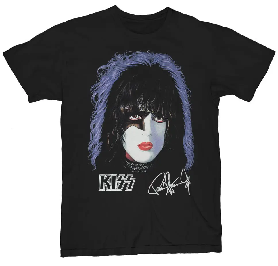 

KISS Paul Stanley Men's Black Rock T-Shirt - NEW! - S M L XL 2XL 3XL Print T Shirt Men Summer Style Fashion Top Tee