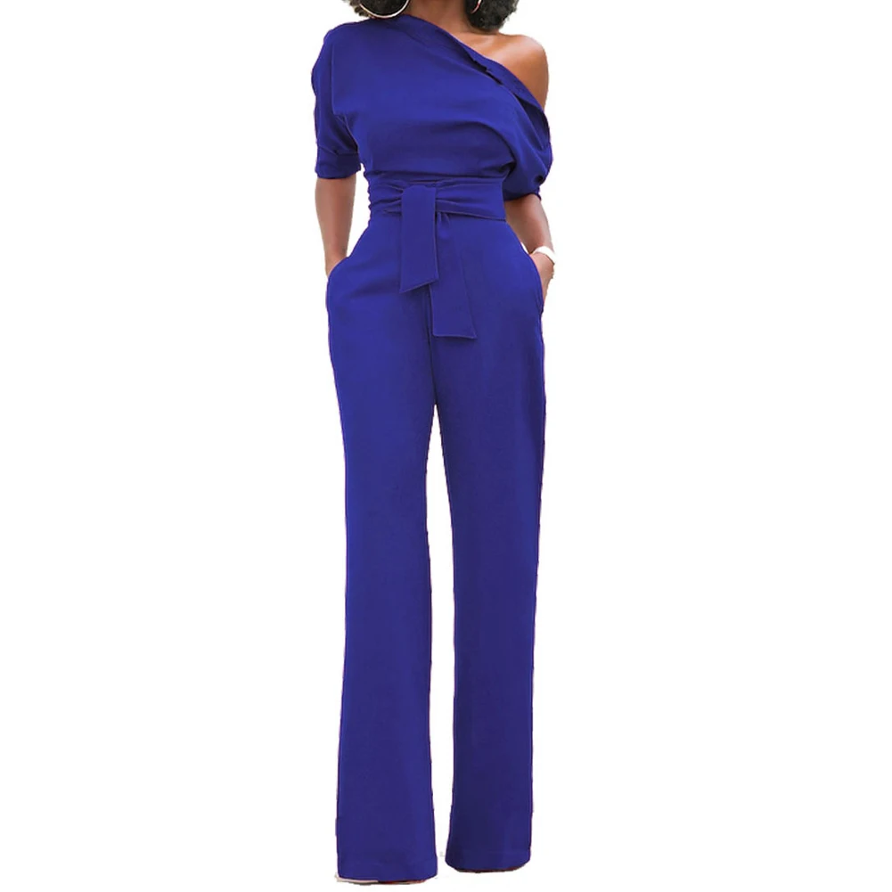 Discount Womens Retro Sexy Jumpsuits Rompers Plain Suits Club Wear With ...