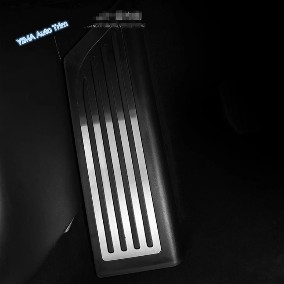 

Lapetus Car Styling Left Side Foot Pedal Rest Footrest Plate Protector Bezel Cover Trim 1 Piece Fit For Tesla Model 3 2018 2019
