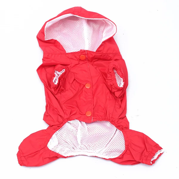 Модная куртка-дождевик для собак, непромокаемый плащ для собаки, водонепроницаемая одежда для 5 цветов LH8s