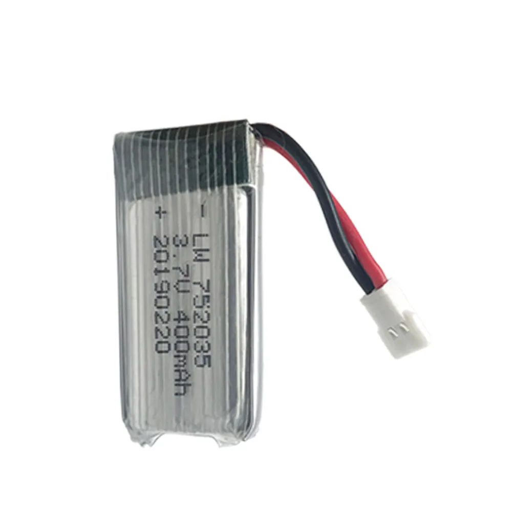 3 7 В 400 мАч 30c Lipo аккумулятор для H107 H31 KY101 E33C E33 U816A V252 H6C 25C RC Quadcopter 752035 30C мАч|Детали и