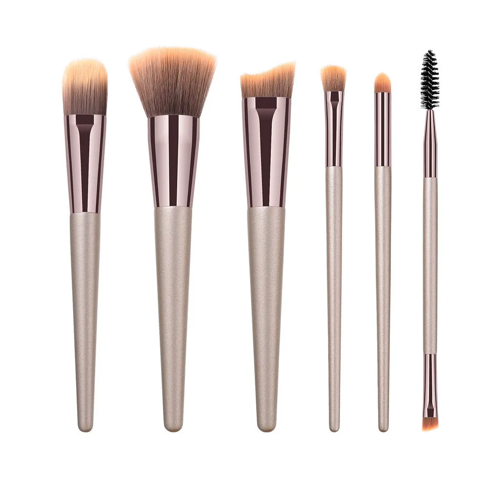 Gujhui Профессиональный Роскошные Pincel де maquillaje 6 шт. макияж расчёски для волос набор