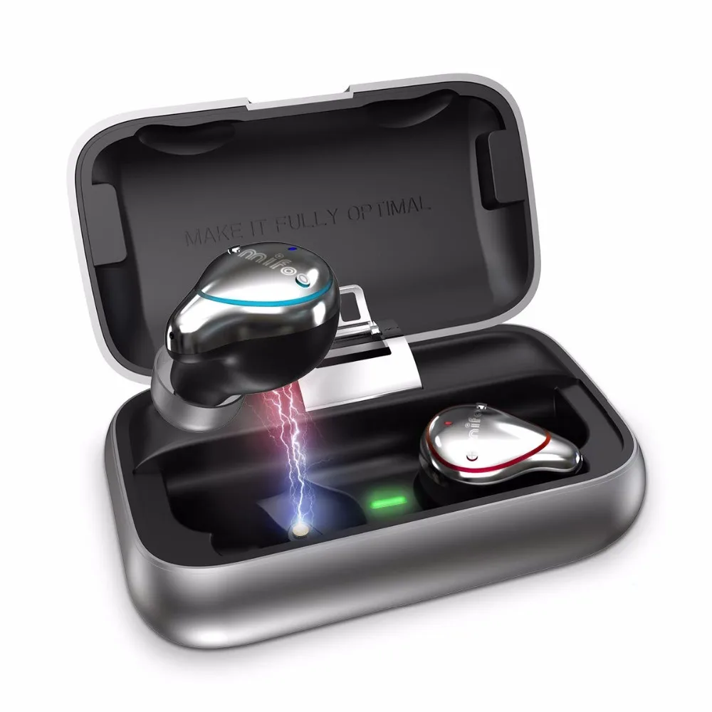 

TWS wireless bluetooth earphone IPX7 Waterproof HiFi Sound Bluetooth 5.0 Wireless Earphones with Mic and Portable Charging Case