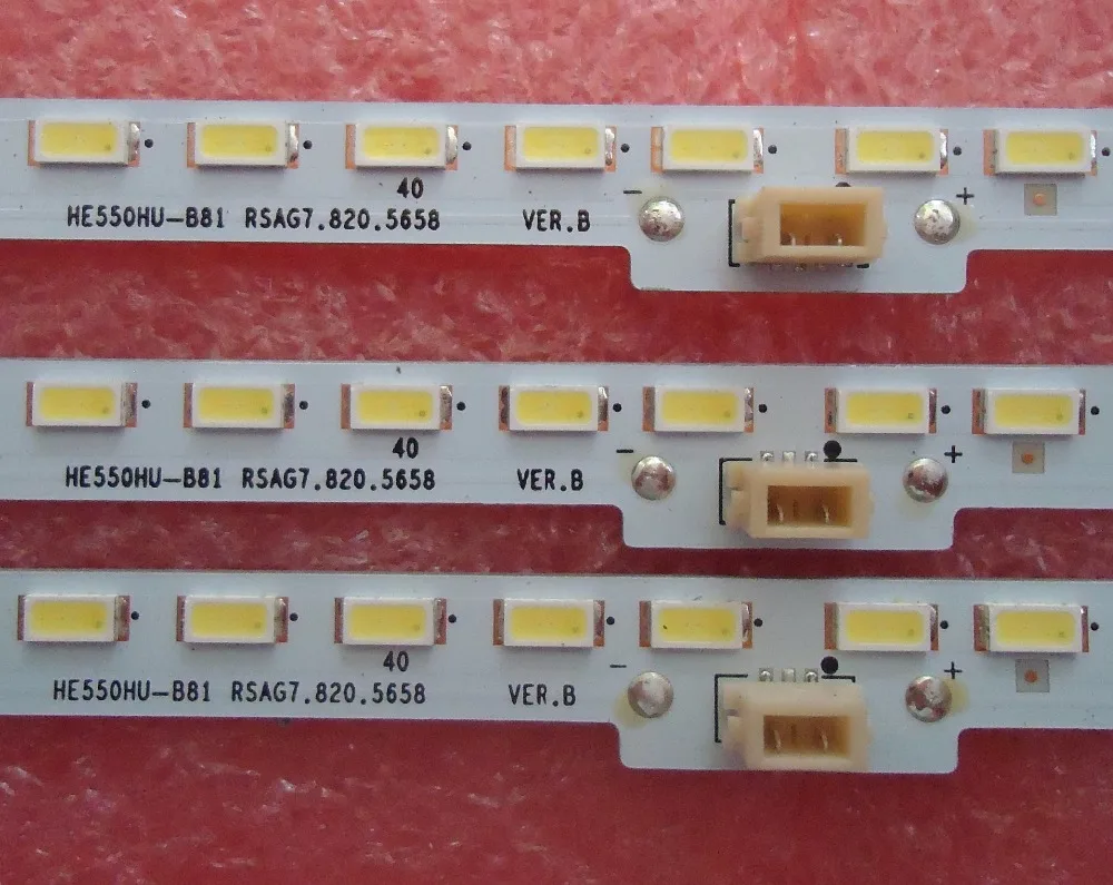 original TH-55AX600C LED55K380U LED strip HE550HU-B81 RSAG7.820.5658 REV.B 1PCS=84LED 600MM