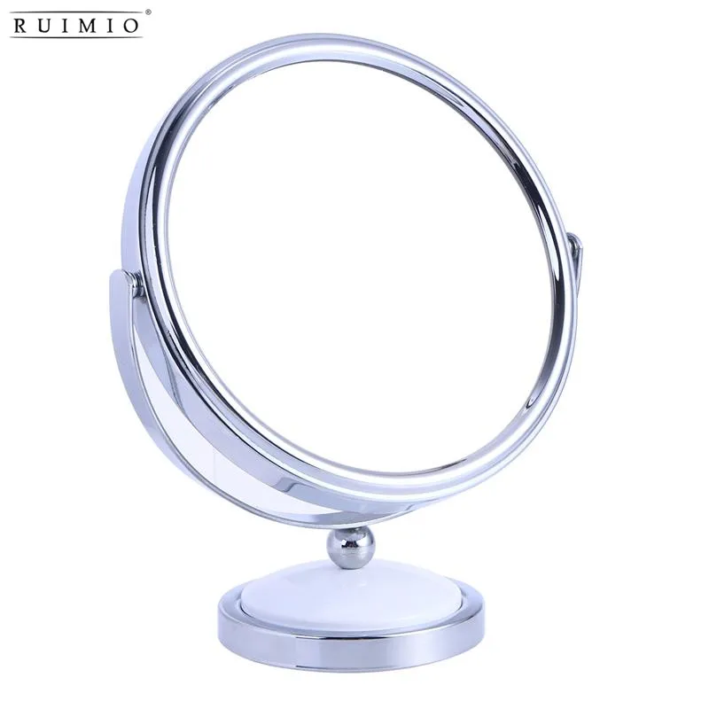 

RUIMIO Tabletop Vanity Mirror Double-Sided Magnifying Makeup Mirror with 360 Degree Rotation Table Mirrors Accessories - Size L