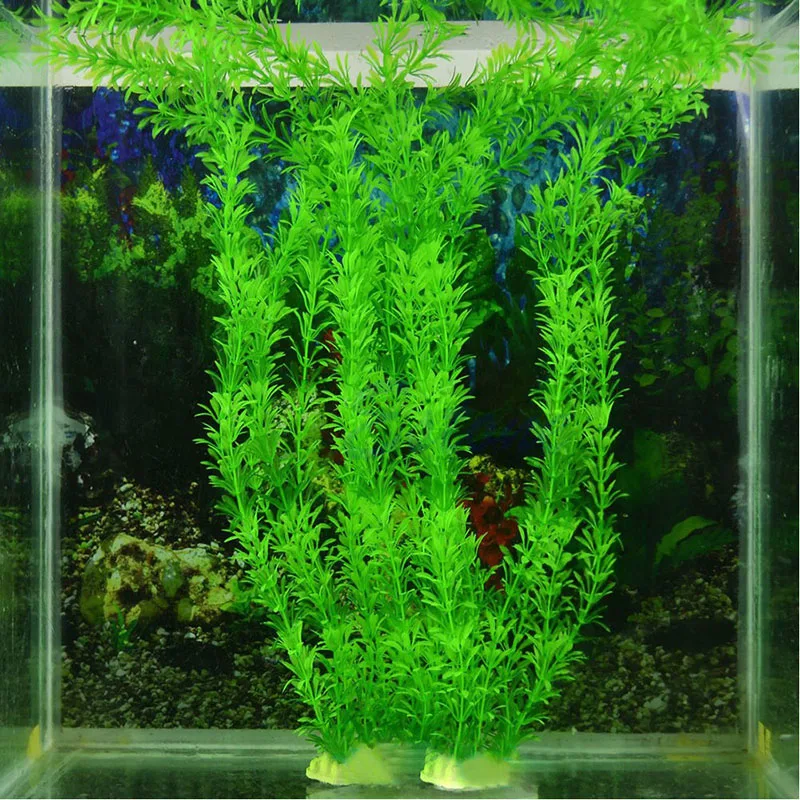 

Aquarium Green Artificial Plastic Grass Plant Ornament Fish Tank Decoration