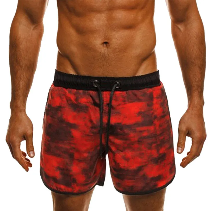 2019 new Sportswear Briefs Men Spring Summer Trunks Quick Dry Beach Surfing Running Swimming Beach Shorts #3A08 (2)