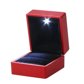 

LED Lighted Jewelry Gift Box Lighting Ring Box Holder Case with Light for Jewelry Display