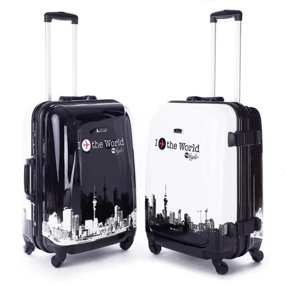 Алюминий кадр Горячие продаж ABS тележка чемодан багажа/тяга багажник/путешественников коробку с колеса