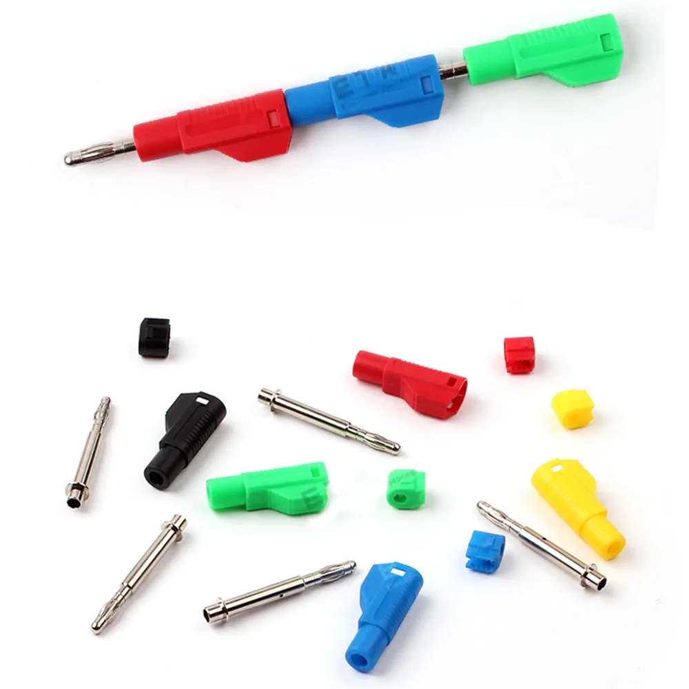 1pc4mmBananaConnectorCopperPinBananaPlugDIYPlusAndConnector