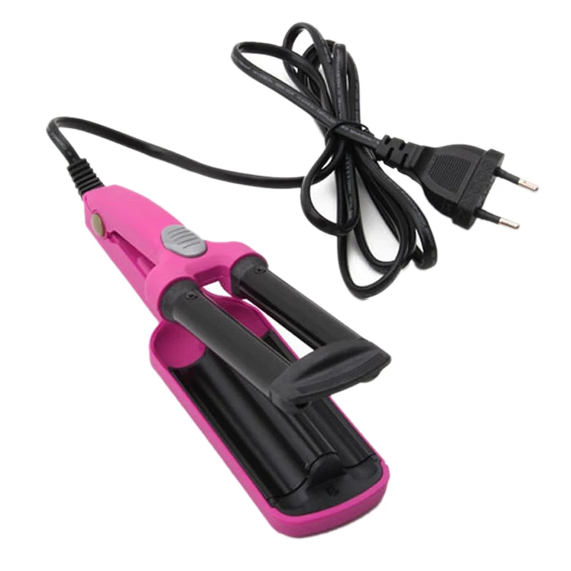 

Mini Ceramic Hair Curlers Iron Wave Wand 3 Barrels Iron Iron Flat Ceramic Hair Tools Professional Crimping Pliers Hair Curler