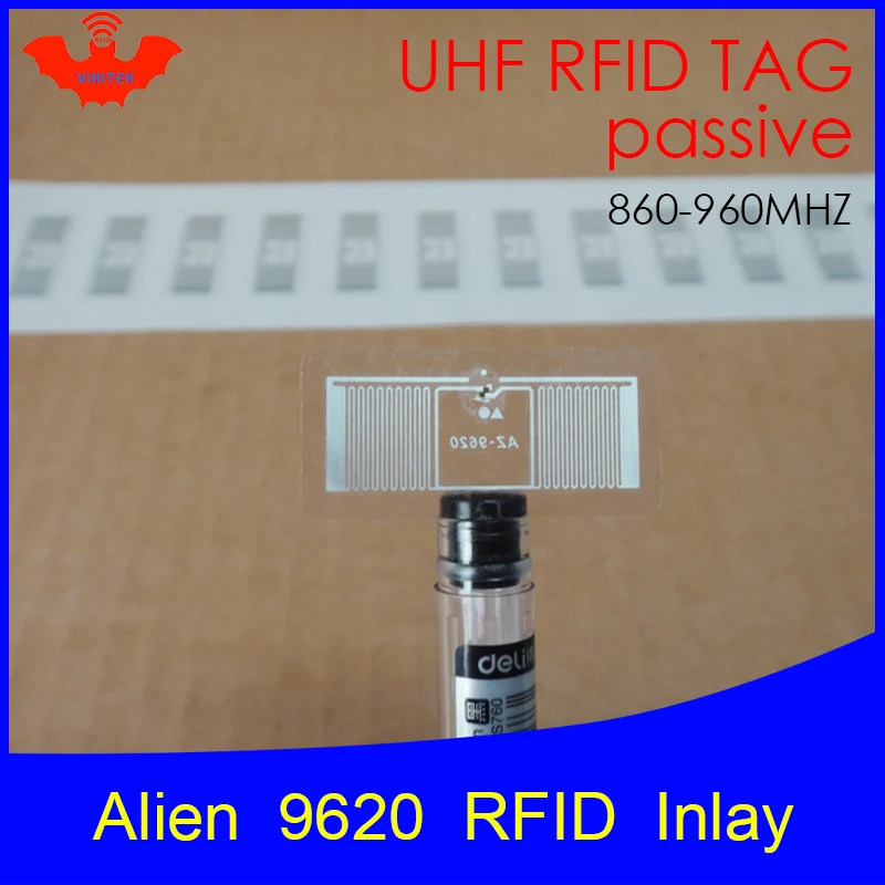 UHF RFID Alien 9620 инкрустация 915 МГц, 900 МГц, 868 МГц 860-960 МГц Higgs3 EPC Gen2 ISO18000-6c смарт-карты пассивный RFID метки