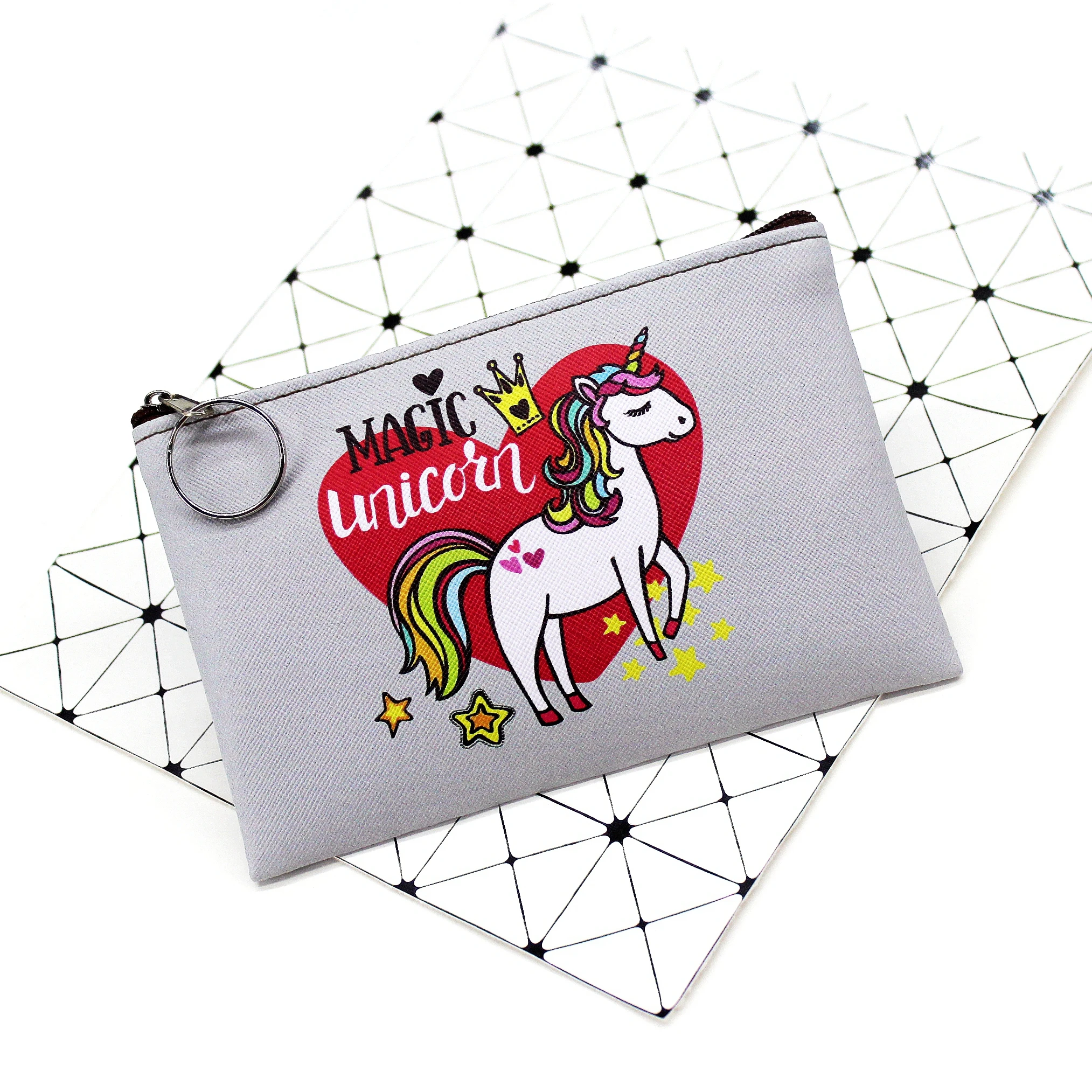 Unicorn 1 Мультяшный единорог, кошельки для монет, женские мини-кошельки, милый держатель для карт, Дамский ключ, сумки для денег для девочек, кошелек для девочек, Детский кошелек - Цвет: Unicorn 1