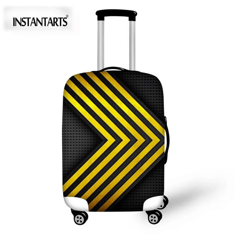 INSTANTARTS дорожные аксессуары 3D геометрические багажные Защитные чехлы для 18-30 дюймов чемодан Водонепроницаемый Эластичный пылезащитный дождевик