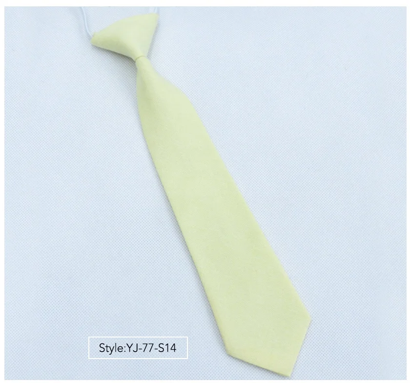 Галстуки для детей, хлопковый однотонный качественный галстук для шеи, для мальчиков и девочек, для студентов, Детский галстук, для выступлений, фотографии, выпускного, церемонии, подарок - Цвет: YJ-77-S14