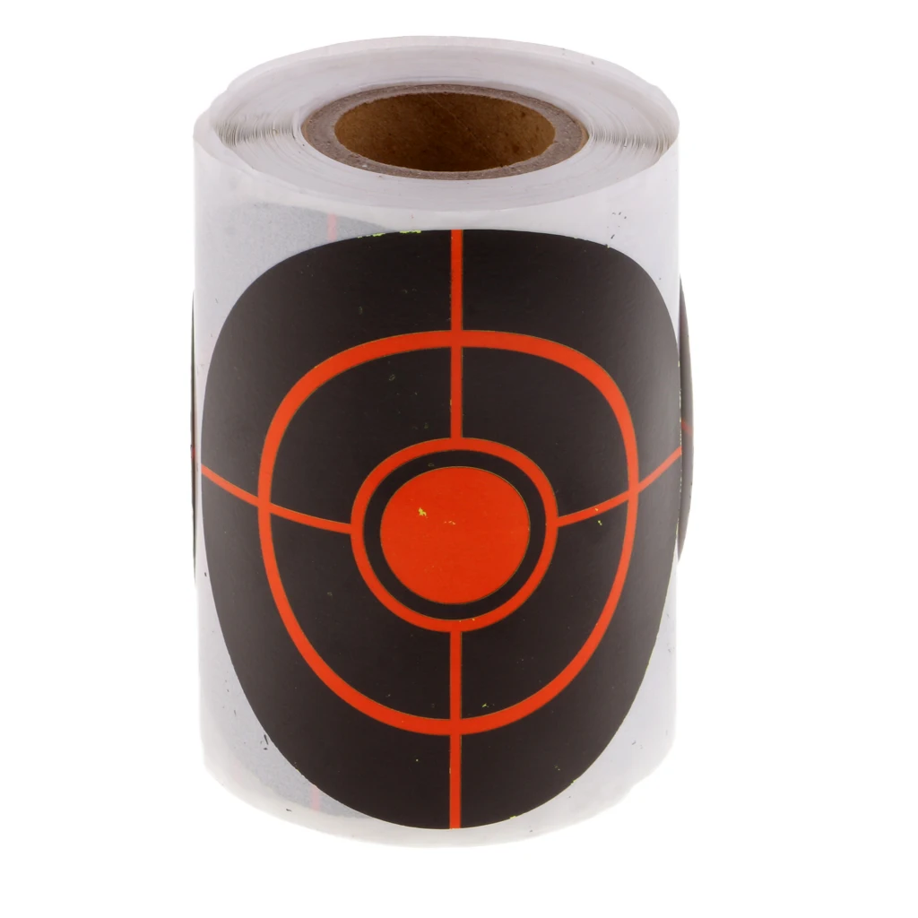100pcs Black & Red Targets Reactive Shotting Stickers Dia. 3