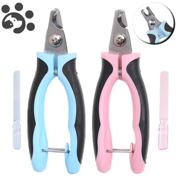 

Pet Cat Toe Care Stainless Steel Dogs Cats Claw Nail Clippers Cutter Nail File for Cat Product Portable Scissors Trim Nails Q004