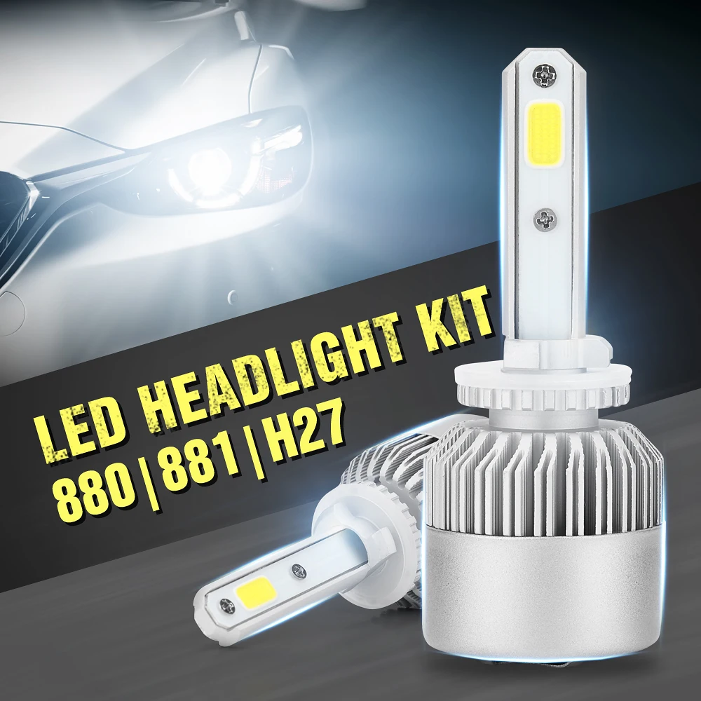 

LOAUT 880 881 H27 Car Light 12V 24V Upgrade Long Irradiation Distance Running Light Auto Headlamp COB Fog Light Bulb