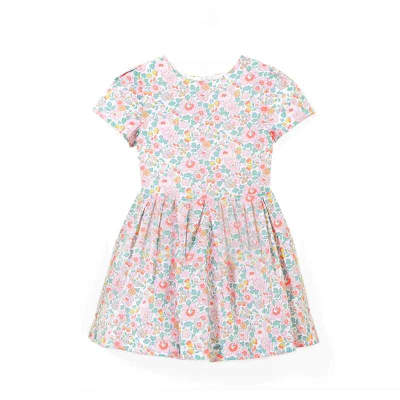 J/Брендовое Хлопковое платье для девочек; платье принцессы для маленьких девочек - Цвет: pink