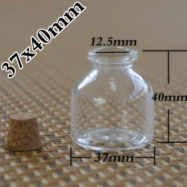 

factory Wholesale 50pcs/lot 20 ml Glass Vials With Cork Wishing Bottle 3740125