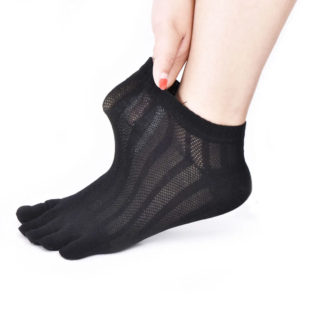 New Arrival Male Summer Thin Short Mesh Cotton 5 Toe Socks Sweat ...