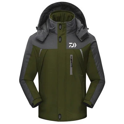 Roupas de Inverno de lã Quente à Prova Água de Pesca Esporte dos Homens Roupas de Pesca Daiwa Pesca Jaquetas Tamanho Grande Grossa Cabolsa 2019 d' 8 À Prova D' Água De Pesca DAIWA